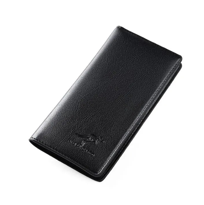 TheMarkhor AIKS KANGROO Slim Long Mobile Money and Card Holder Leather Wallet for Men's