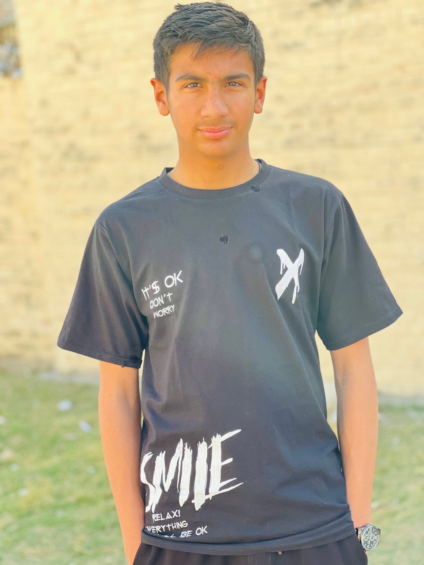New SMAILE printed High Quality T Shirt For Boys And Men