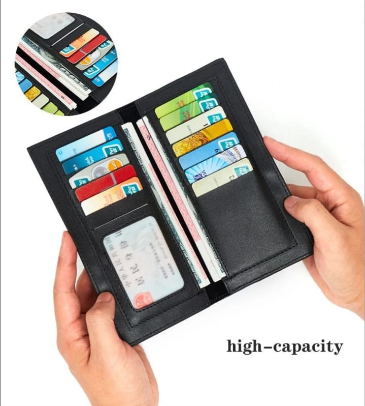 TheMarkhor AIKS KANGROO Slim Long Mobile Money and Card Holder Leather Wallet for Men's