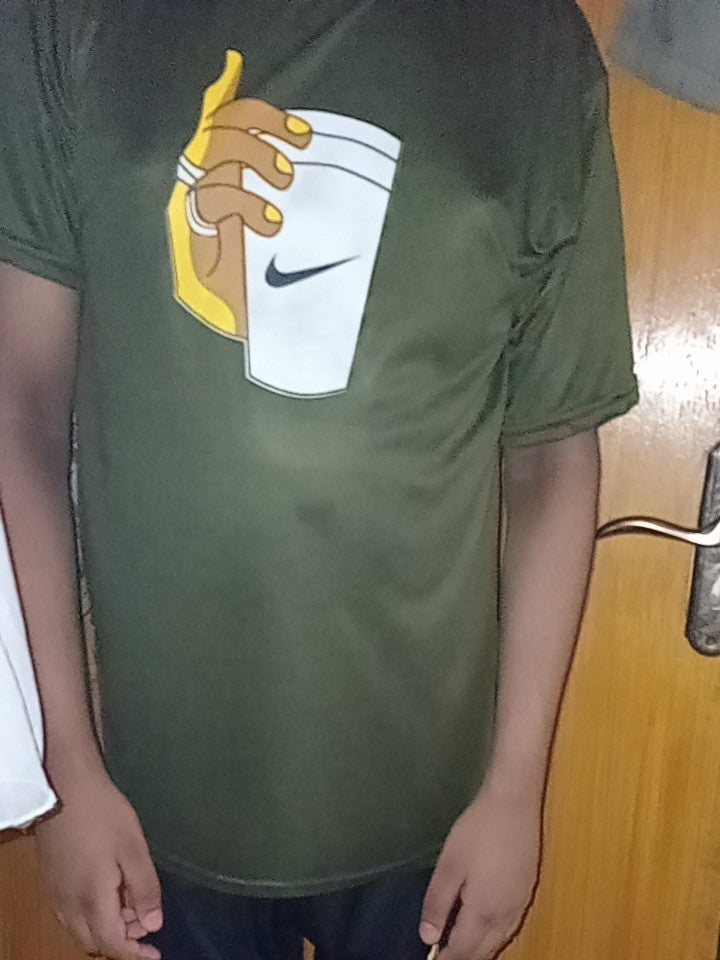 olive green printed summer tracksuit for men & boys