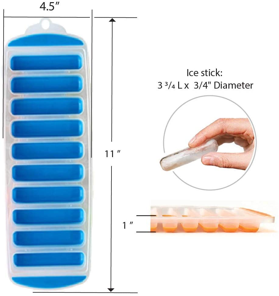 Silicone Ice Tray Random Flexible Ice Cube Molds BPA Free Ice Cube Molds -