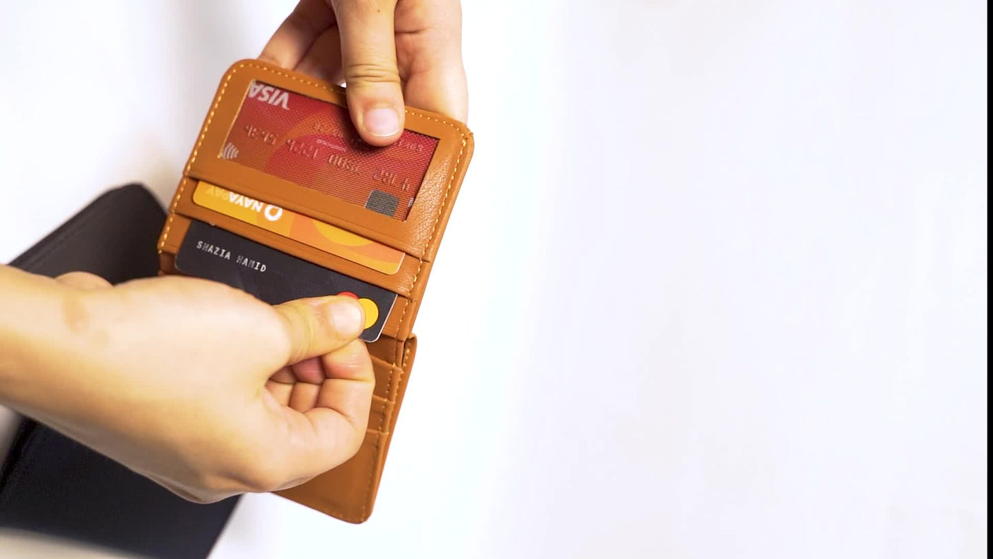Wallet For Men 100% Genuine PU Leather Slim and Smart Pocket friendly wallet for men