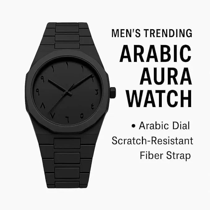Black Aura Watch For Men & Boys