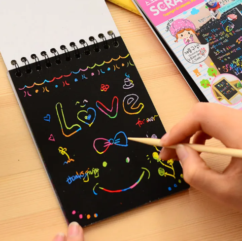 Large Magic Drawing Book Scratch Art Toy-Scratch Art Book for Kids