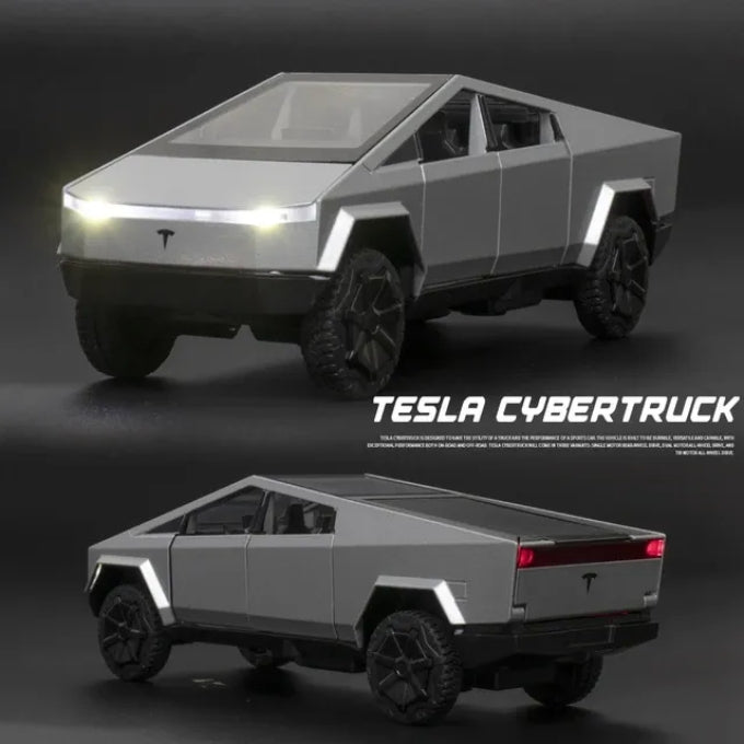 Tesla Cyber Truck Die cast Model Toy Car For Kids - Front Door and trunk Openable