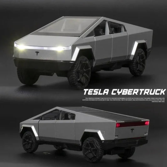 Tesla Cyber Truck Die cast Model Toy Car For Kids - Front Door and trunk Openable