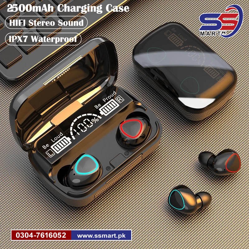Original M10 3500 Mah TWS Wireless Earphones Touch Control