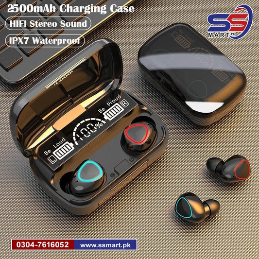 Original M10 3500 Mah TWS Wireless Earphones Touch Control