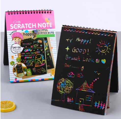 Large Magic Drawing Book Scratch Art Toy-Scratch Art Book for Kids