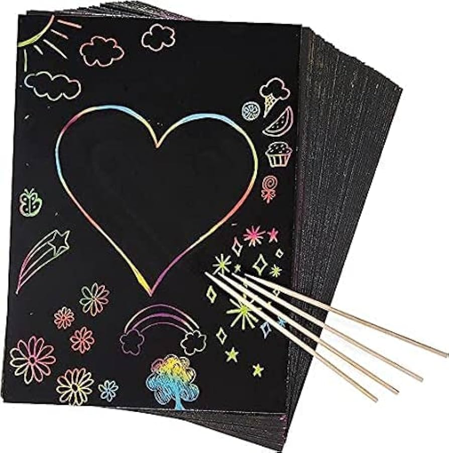 Large Magic Drawing Book Scratch Art Toy-Scratch Art Book for Kids