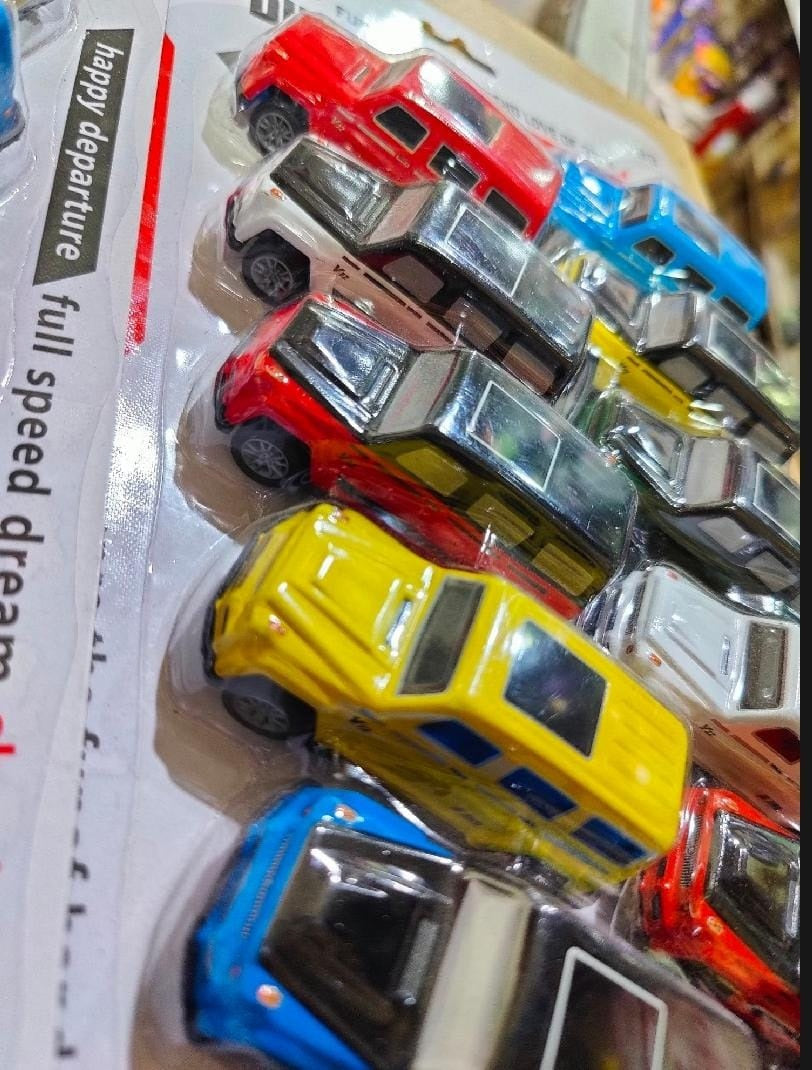 1:64 Scale Pack of 12 Mercedes Benz AMG Tin Metal Body Car Jeep Pull Back Die Cast Model