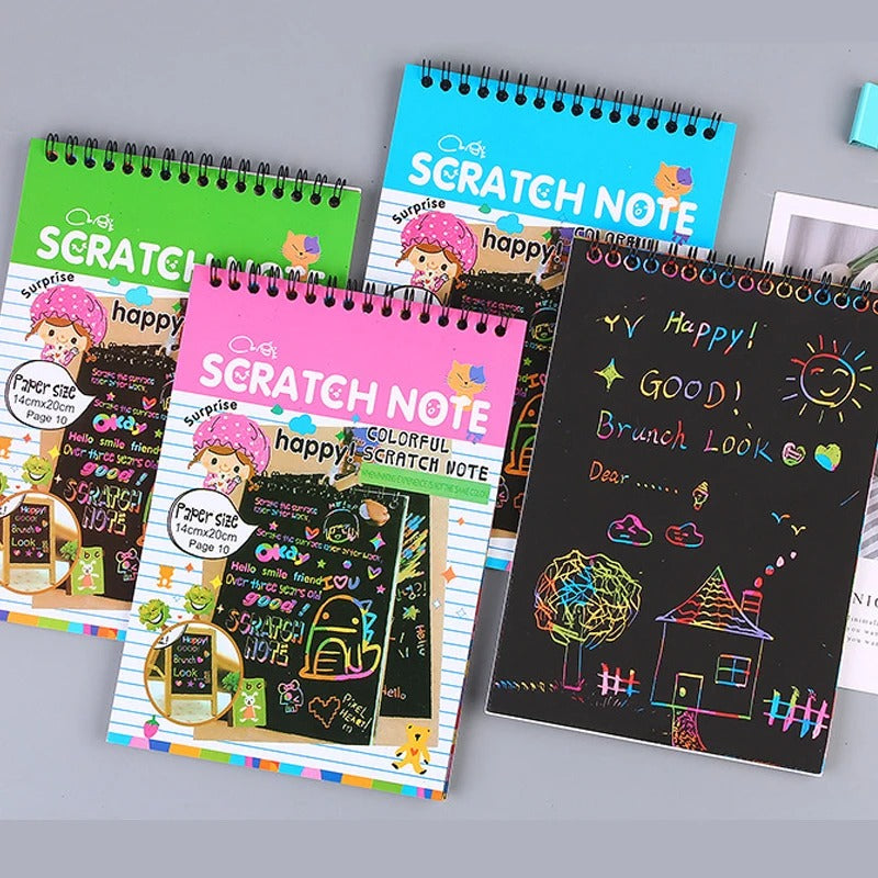 Large Magic Drawing Book Scratch Art Toy-Scratch Art Book for Kids