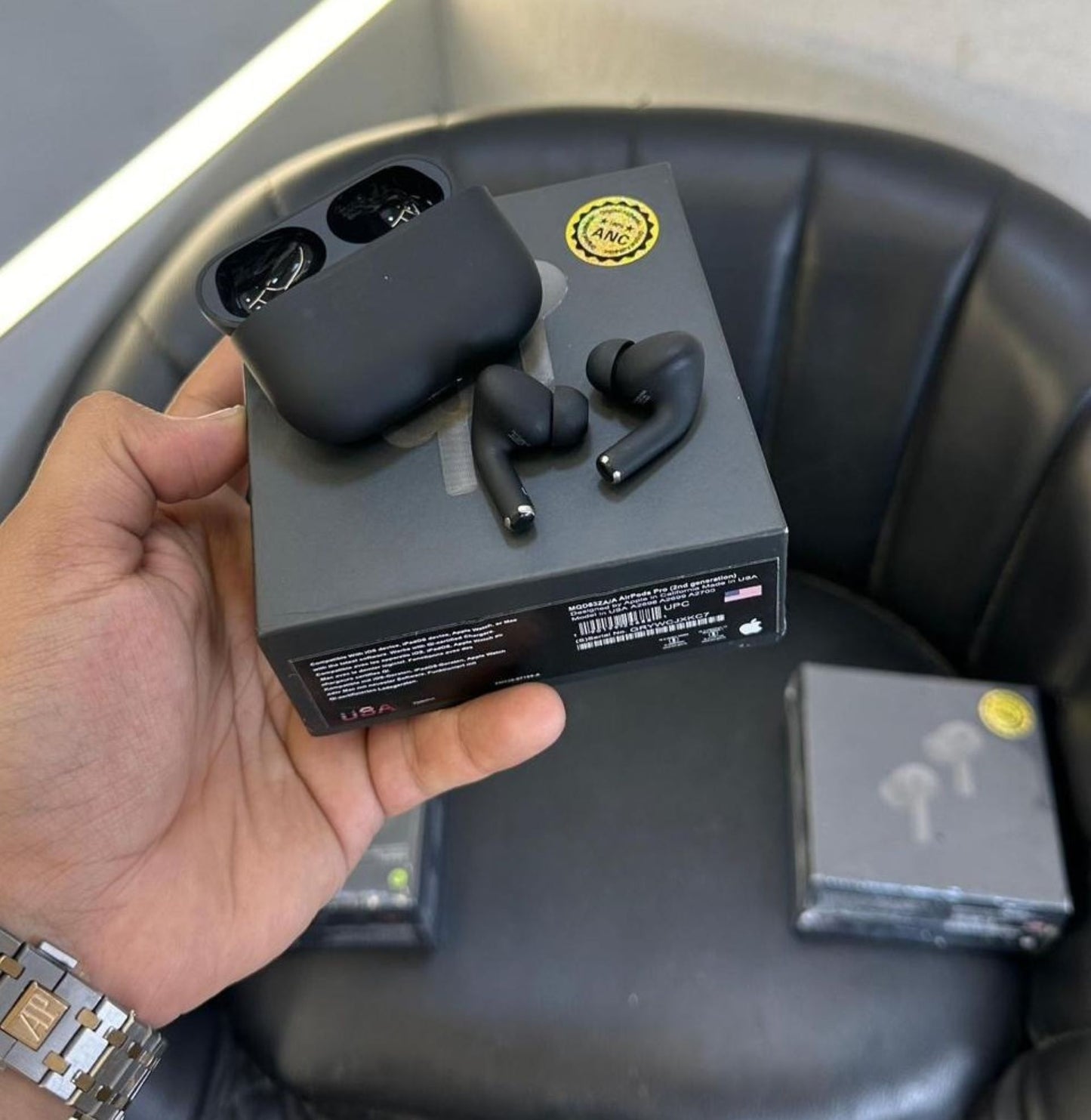 Best Quality AirPods Pro Black, long battery, Bluetooth handsfree For Android and iPhone